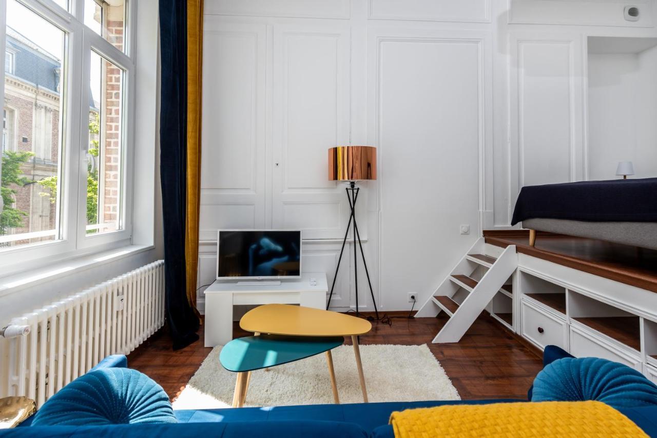 Appartement Centre Ville - Parking Prive Gratuit Amiens Dış mekan fotoğraf